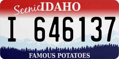 ID license plate I646137