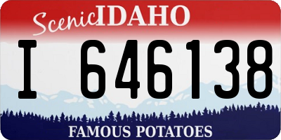 ID license plate I646138