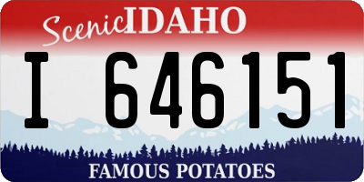 ID license plate I646151