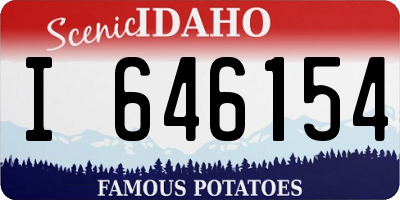 ID license plate I646154