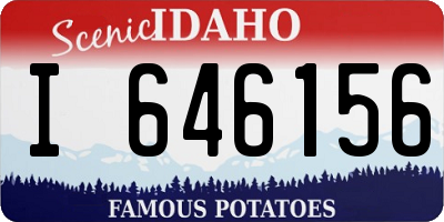 ID license plate I646156