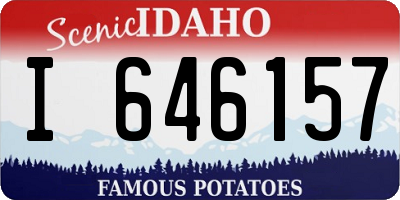 ID license plate I646157