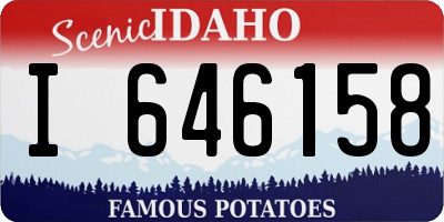 ID license plate I646158
