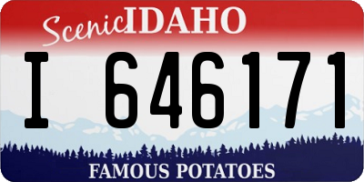 ID license plate I646171