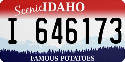 ID license plate I646173