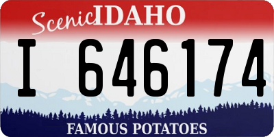 ID license plate I646174