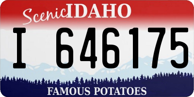 ID license plate I646175