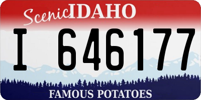 ID license plate I646177
