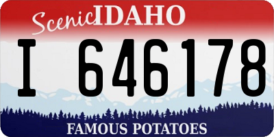 ID license plate I646178