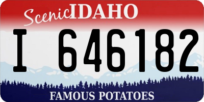 ID license plate I646182