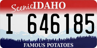 ID license plate I646185