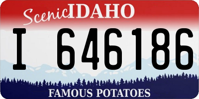 ID license plate I646186