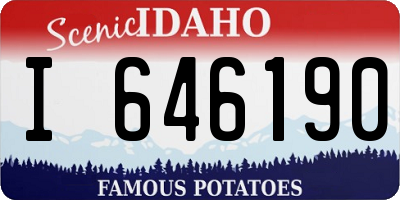 ID license plate I646190