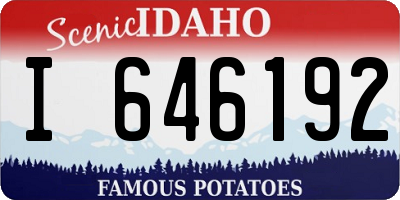 ID license plate I646192