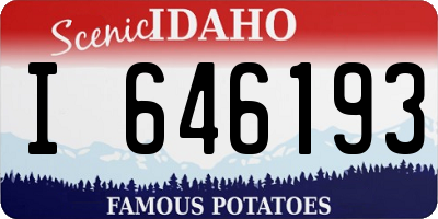 ID license plate I646193