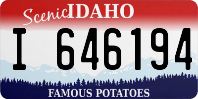ID license plate I646194