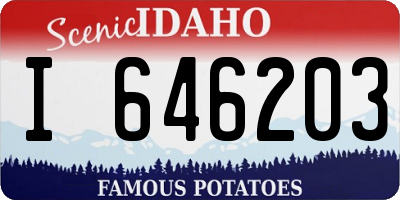 ID license plate I646203