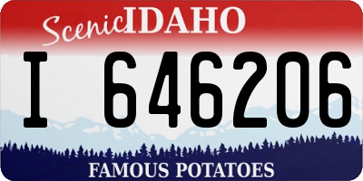 ID license plate I646206