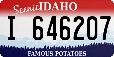 ID license plate I646207