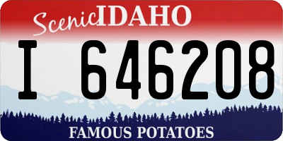 ID license plate I646208