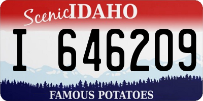ID license plate I646209