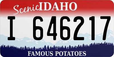 ID license plate I646217