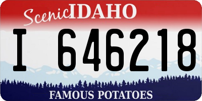 ID license plate I646218