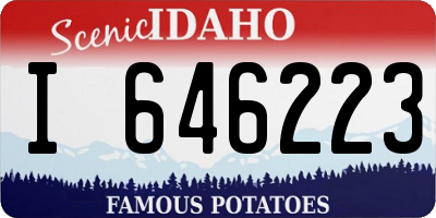 ID license plate I646223