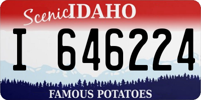 ID license plate I646224