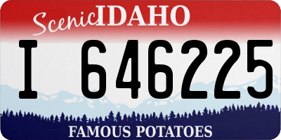 ID license plate I646225