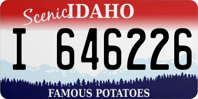 ID license plate I646226