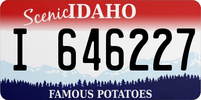 ID license plate I646227