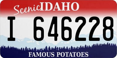 ID license plate I646228