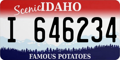 ID license plate I646234