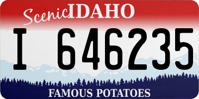 ID license plate I646235