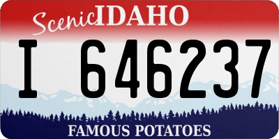 ID license plate I646237
