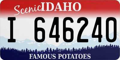 ID license plate I646240