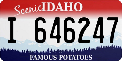 ID license plate I646247