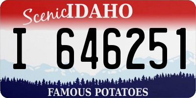 ID license plate I646251