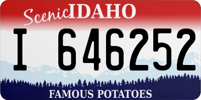 ID license plate I646252