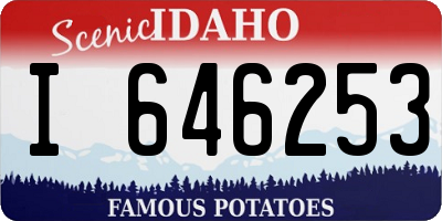 ID license plate I646253