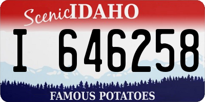 ID license plate I646258