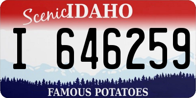 ID license plate I646259