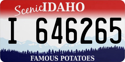 ID license plate I646265
