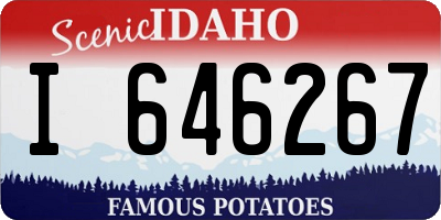 ID license plate I646267