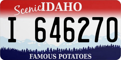 ID license plate I646270