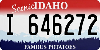 ID license plate I646272