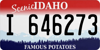 ID license plate I646273