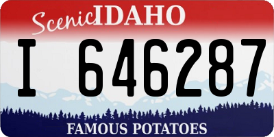 ID license plate I646287