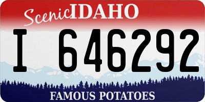 ID license plate I646292